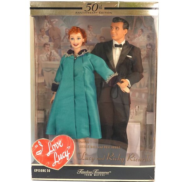 50th Anniversary Edition Mattel I Love Lucy Episode 50 Lucy Ricky Ricardo Dolls - Picture 1 of 16